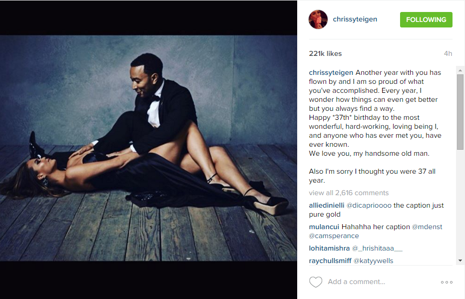 . Have you ever gotten someone\s age wrong? Happy 37th birthday John Legend! 