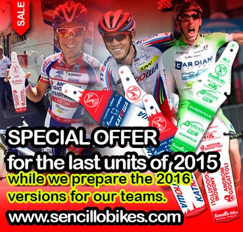 SencilloBikes's tweet image. While we prepare the 2016 versions for our teams
SPECIAL OFFER  last units of 2015 #webonly goo.gl/oG5iYA
