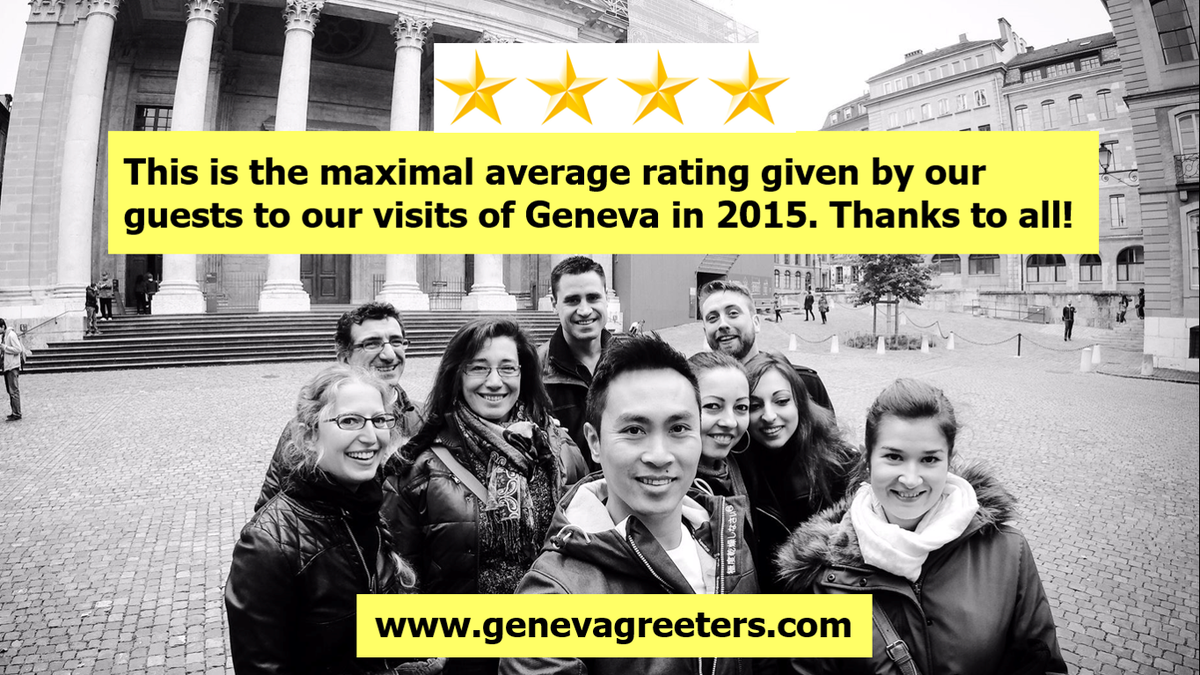 Our visitors gave our visits a rating of 4 out of 4 on average in 2015.Thanks! <a href="/GlobalGreeter/">globalgreeter</a> <a href="/MySwitzerland_e/">Switzerland</a>