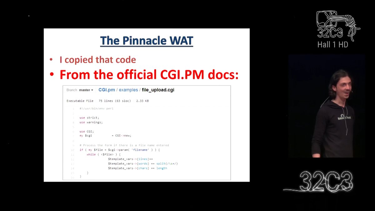 HHKarsten's tweet photo. Holy crap ... :)
#PerlJam2 #32c3 https://t.co/FFKqKFTF5C