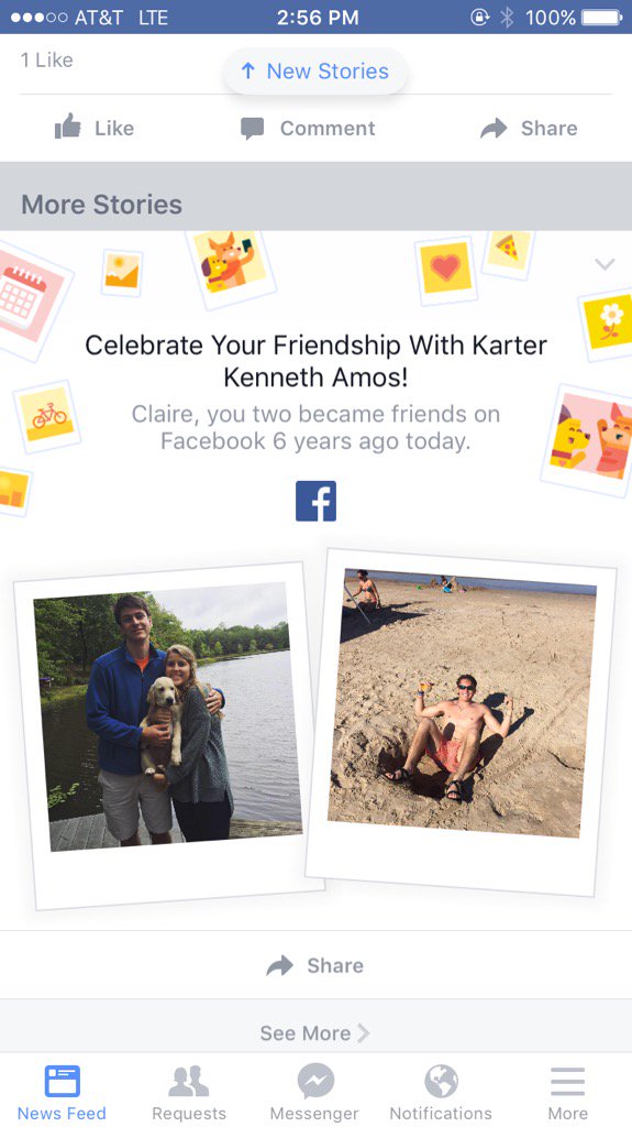 clairredavis's tweet image. Facebook is wrong bc we became friends in 4th grade when we played video games at your house but happy friendship :)