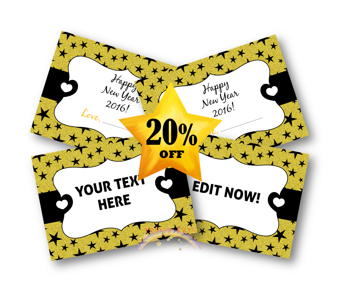Printkits's tweet photo. Happy New Year Printable Label #Printkits https://t.co/FVwCFYEiV2 #newyear #editablelabels #newyearpartykits #etsy https://t.co/8TWddo4mrB