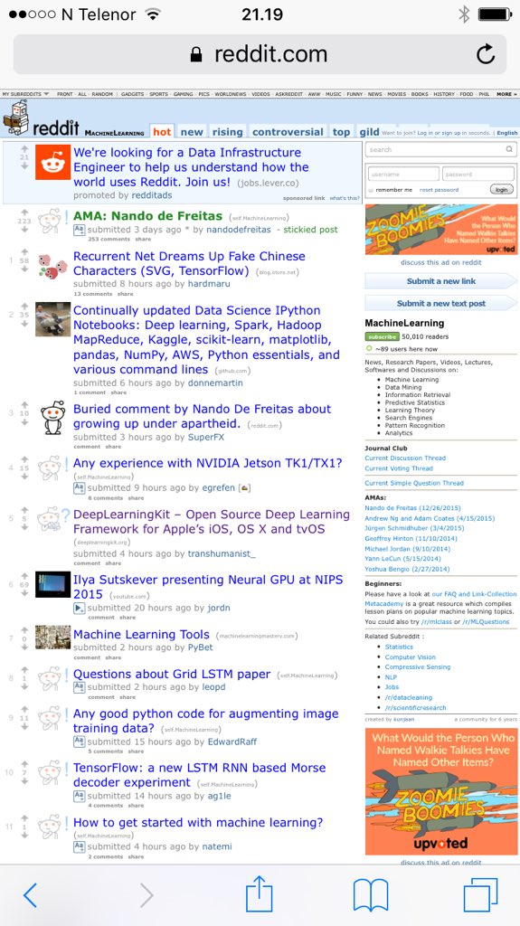 DeepLearningKit tweet media