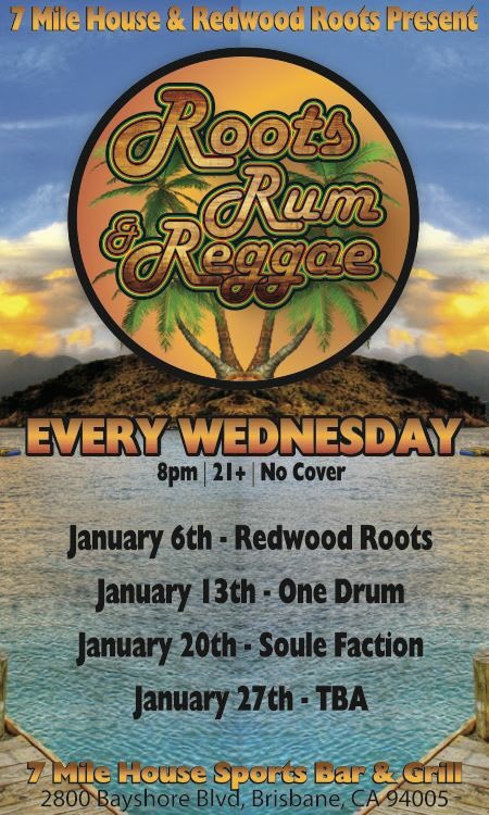 papalodown's tweet image. Weekly #Reggae party launching 1/6 @7MileHouse #Free #nocover #livemusic #SF #bayarea #brisbaneCA #rootsrumreggae
