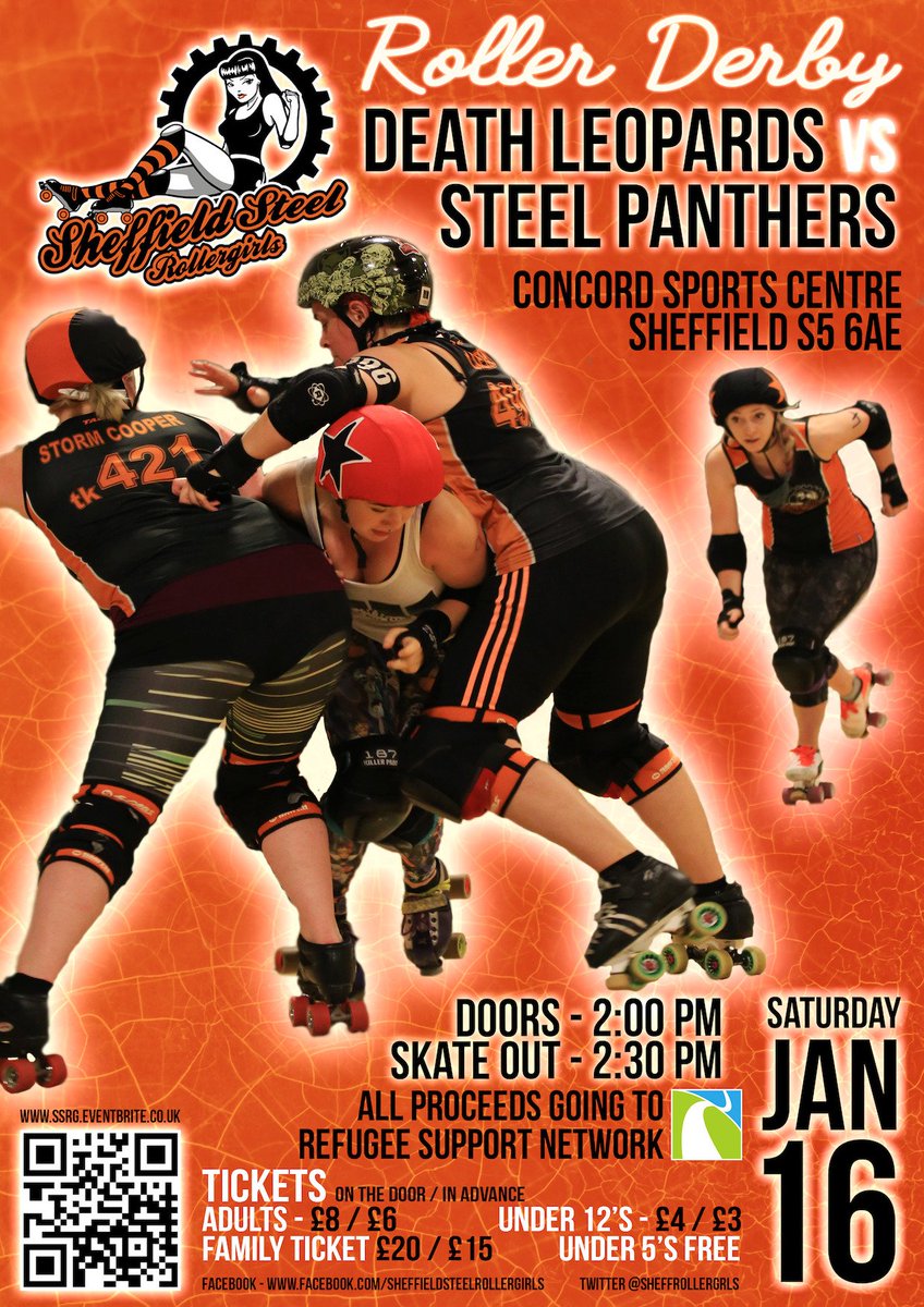 SheffJrRollers's tweet image. Win 2 x tickets to @sheffrollergrls Charity Intraleague. RT ow.ly/WbYPl  to win.  Winner announced 11/01