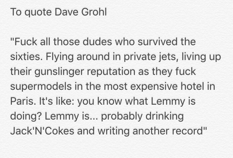 TheScript_Danny's tweet image. R.I.P. Lemmy ! @myMotorhead