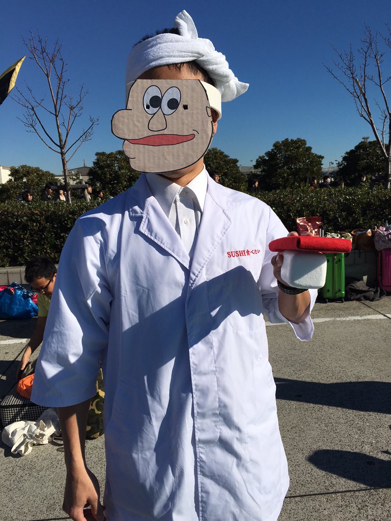 コミケにsushi食べたいの板前コスプレイヤーが登場 みんなもやってみよう Togetter コミケにsushi食べたいの板前コスプレイヤーが登場 みんなもやってみよう Togetter