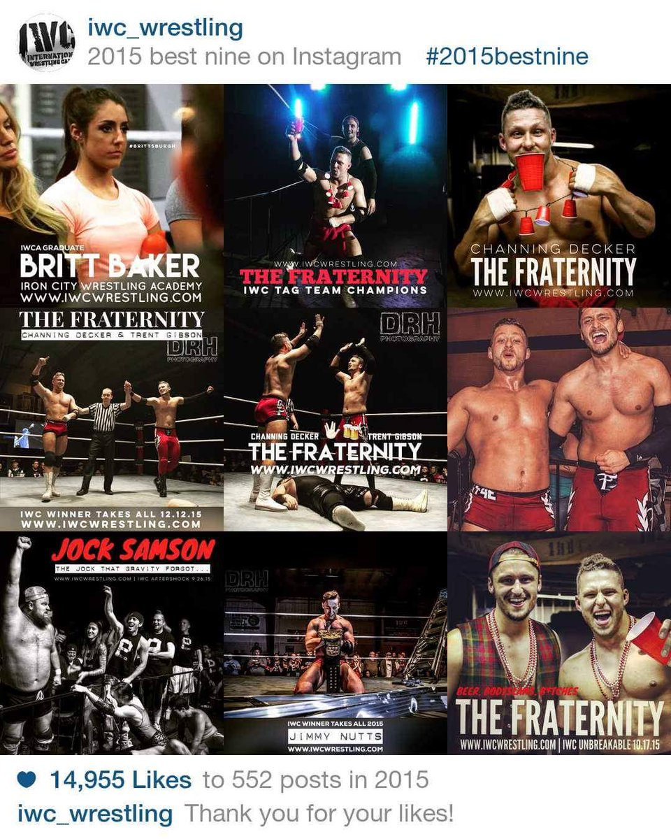 IWCwrestling's tweet photo. Check us out on #Instagram! We had a blast in 2015! #2015bestnine #Brittsburgh #F4E #AirJock #LetsGoNutts https://t.co/ZWQI8UZDgB