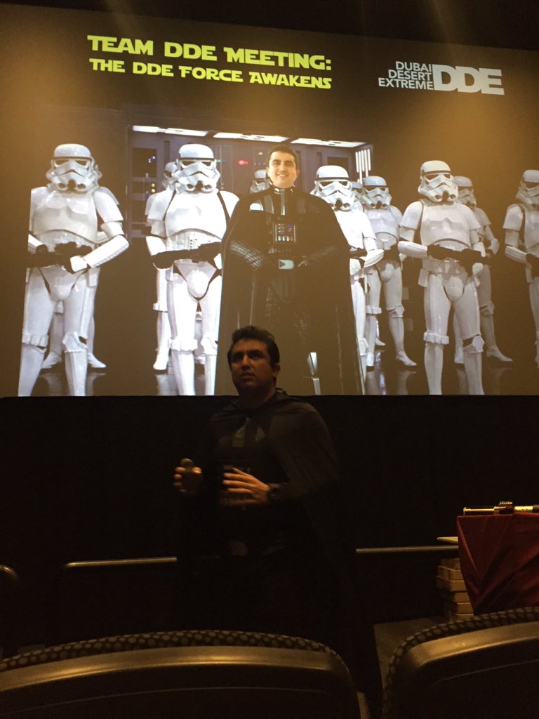 This is how we do our DDE Team quarterly meetings! <a href="/DubaiShahriar/">Shahriar Khodjasteh</a> #Dubai #UAE #DDE #DubaiDesertExtreme