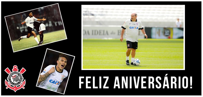 Corinthians's tweet photo. Hoje é aniversário de três grandes jogadores da história do #Timão! Parabéns Rivellino, Viola e Guerrero! https://t.co/oX0OnrPjbD
