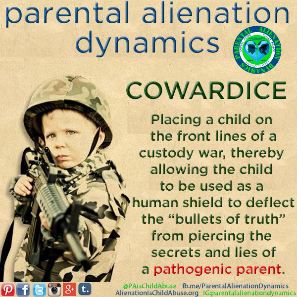 PAisChildAbuse's tweet photo. Placing a child on the front lines of a custody war, thereby using the child as a human shield... https://t.co/QUSJbplPYd