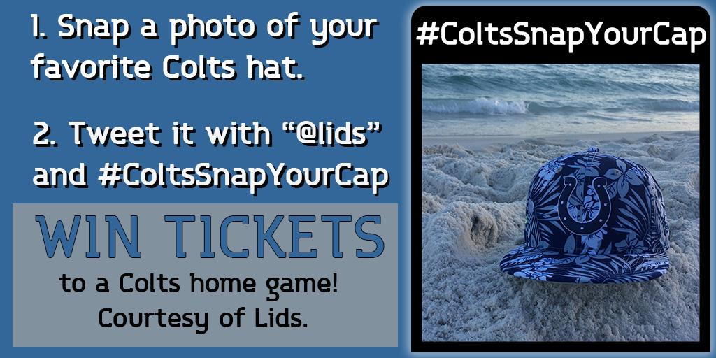 Colts's tweet photo. #ColtsNation, enter @lids #ColtsSnapYourCap contest today! https://t.co/wPdaNoMSkB https://t.co/F7t6r1qnyz
