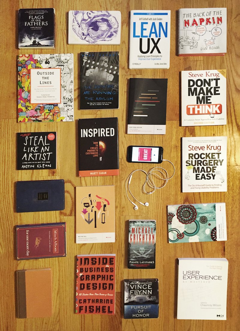 InVisionApp's tweet photo. Today we answer the age old question: "What's on a designer's bookshelf?" https://t.co/sGLqhelLyF by @margaretannk https://t.co/XeU173Ie9I