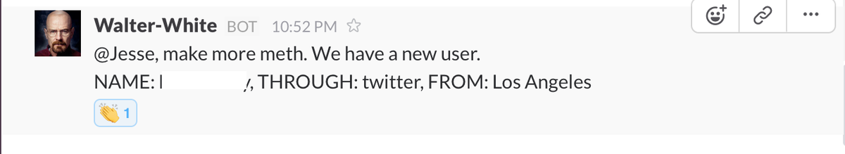 GoodshowsApp's tweet image. Meantime at @GoodshowsApp @SlackHQ channel 🎬#Heisenberg #BreakingBadFans