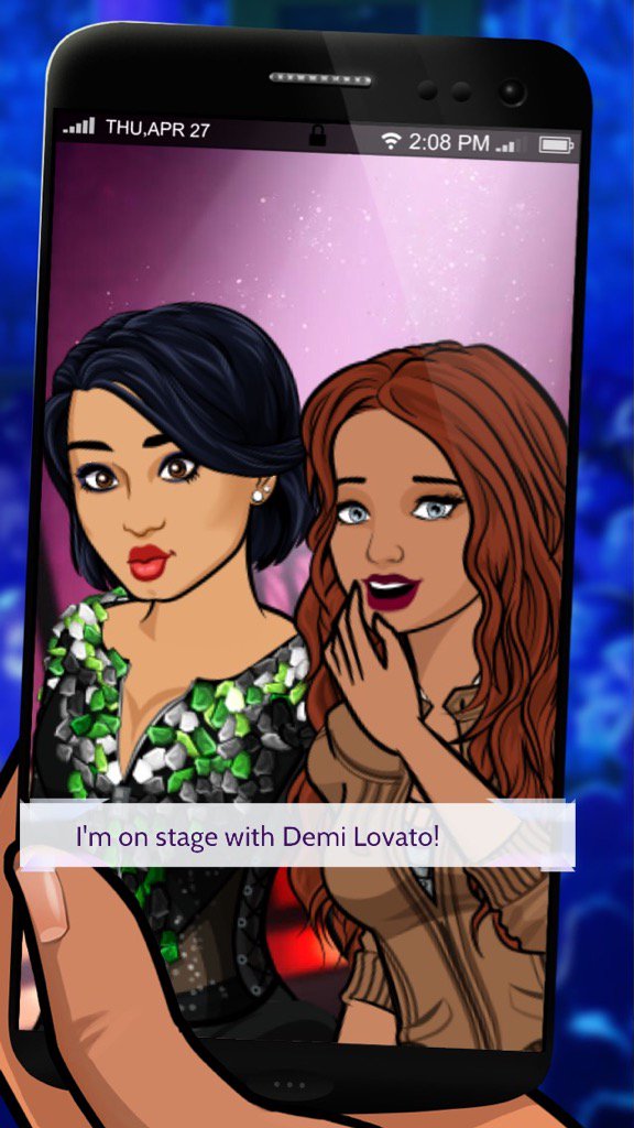 leyacutie's tweet photo. I got a photo on stage with Demi Lovato! #episode #demipathtofame https://t.co/fkFQLHQWej https://t.co/Oaqx0I8bV8