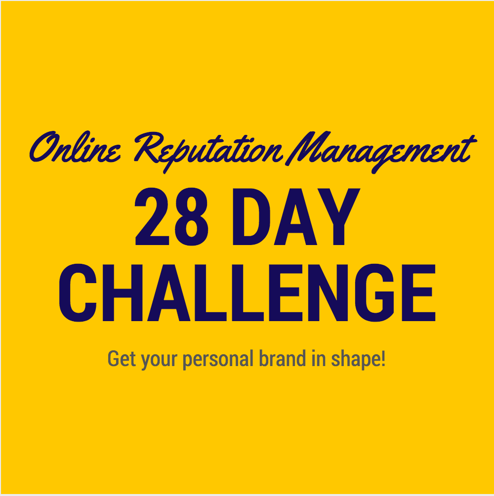 Are you ready for the 28 Day #Online #ReputationManagement Challenge?! buff.ly/1JFi6fn