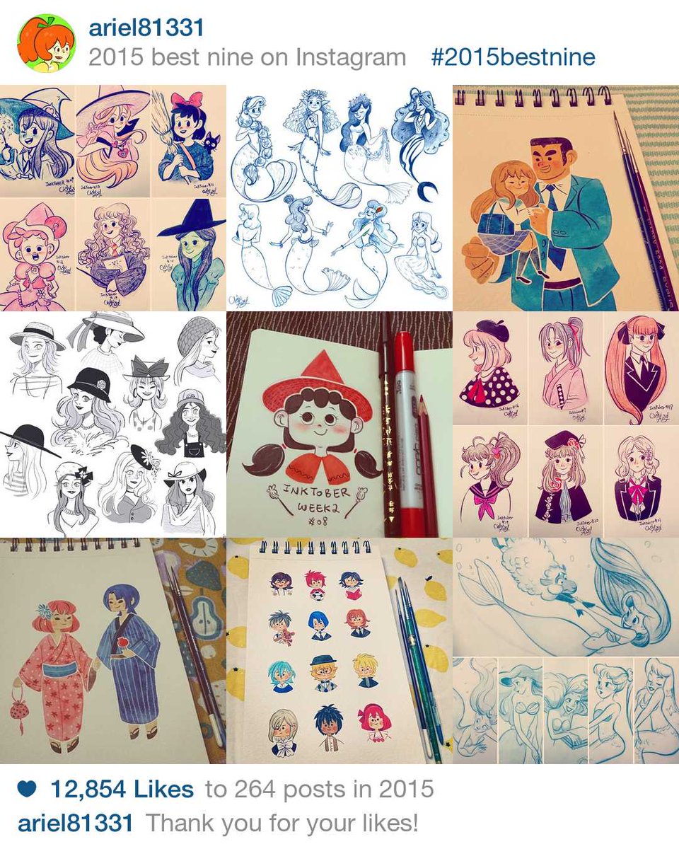 My #bestnine for 2015 on IG ( https://t.co/SMbiuKwiJL )!Thank you so much Guys!!❤❤❤