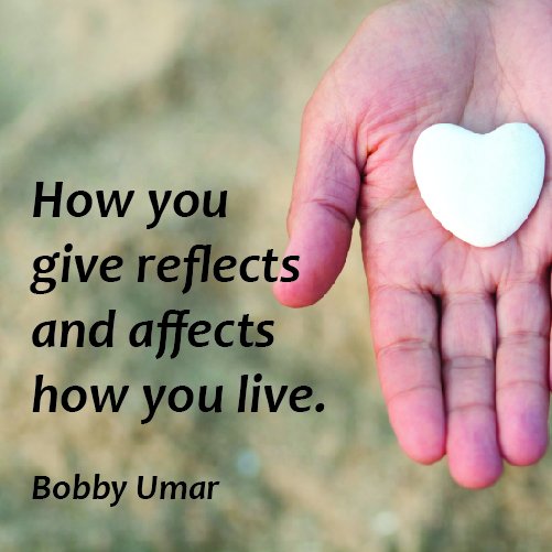 raehanbobby's tweet photo. "How you give reflects and affects how you live." ~ Indeed?

Thoughts? 

#leadership #quote https://t.co/aPjMUcHne8