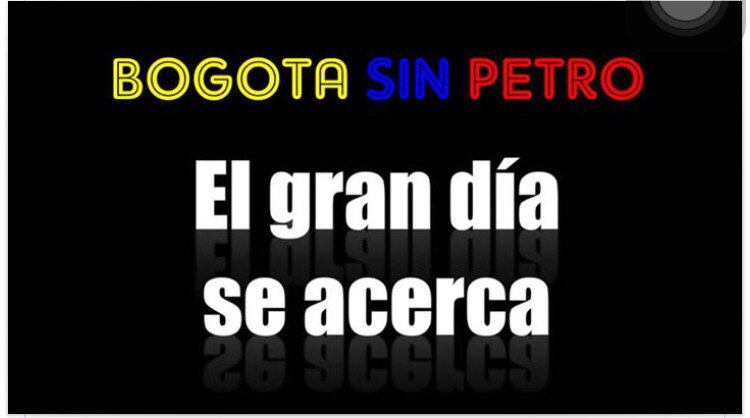 JorEduFerPer's tweet photo. Vamos para adelante Bogota. Por fin Petro se ira a su casa. https://t.co/hm1bGwsibA