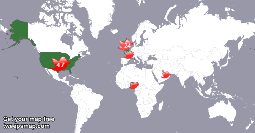 soso_creative's tweet photo. My followers live in 5 countries: USA(44%), UK.(20%)... https://t.co/MdzkoJtLtI
Get your free map! https://t.co/H9jbQbLgON