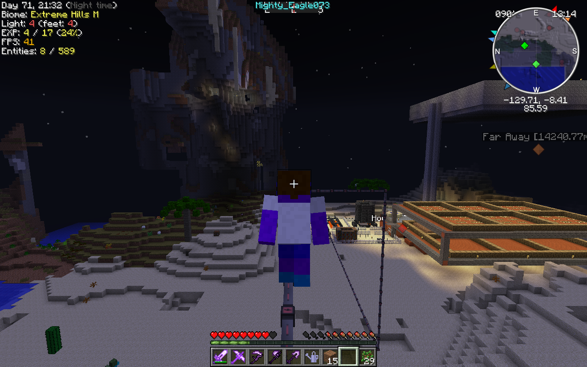 Mighty_Eagle073's tweet image. I am tightrope walking in Minecraft. #EnderIO
