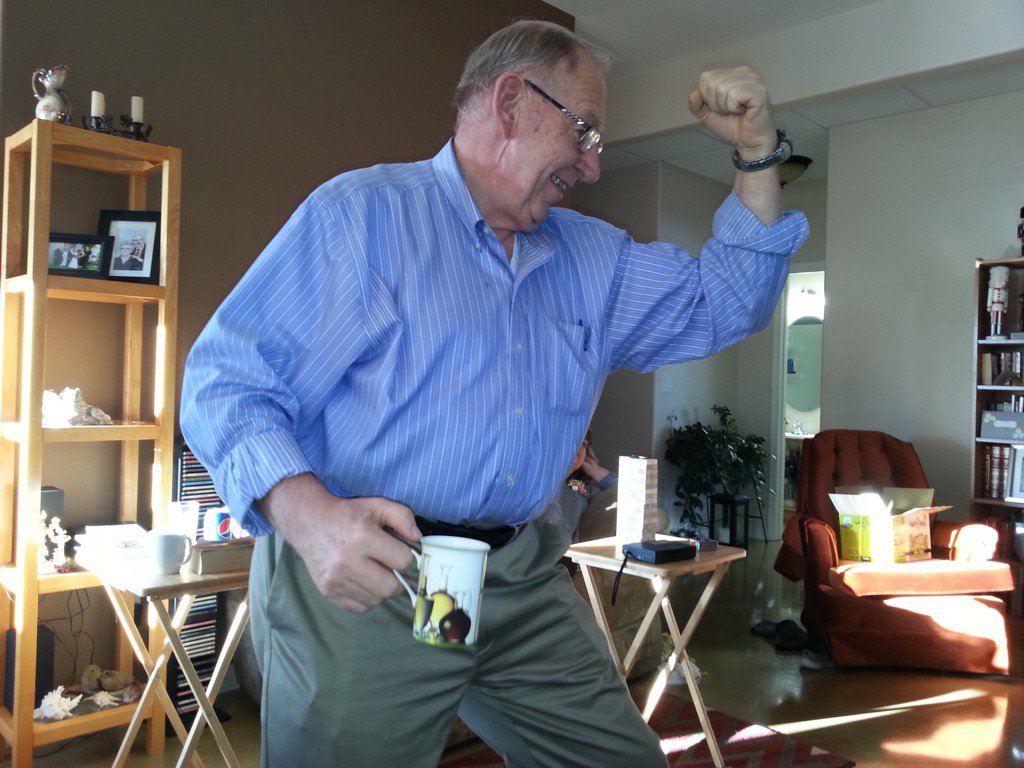 Stronger than a John Dear tractor, faster than a prairie summer, it is Coffee Man to the rescue.