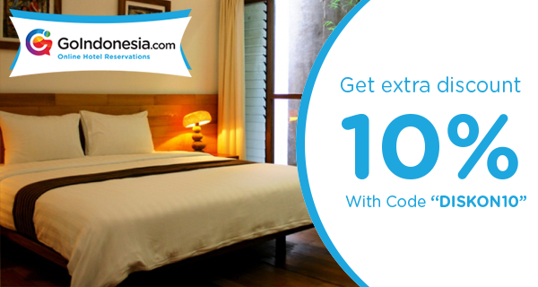 TODAY'S DEAL! Gunakan kode "DISKON10" &amp; dapatkan diskon tambahan 10% di semua hotel tanpa syarat!