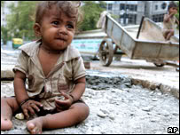 "" हो रही आरती, बज रहे शंख,
पूजा में सब खोए हैं .. 
    मंदिर के बाहर तो देखो, 
भूखे बच्चे सोए हैं ..!!! ""