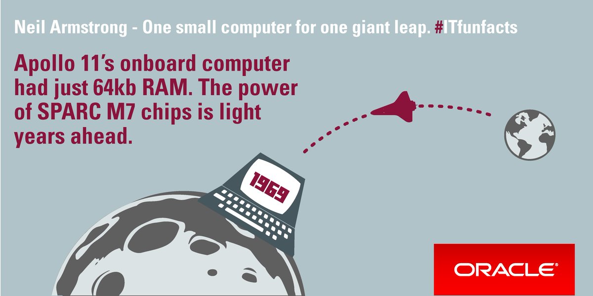 Infrastructure's tweet photo. Neil Armstrong – one small computer for one giant leap. #ITfunfacts https://t.co/qAIYR8lNEL https://t.co/Z8uSbf9zop