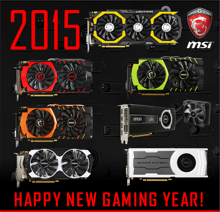 msigaming's tweet photo. This is 2015 in #MSI graphics cards. Which design was your favorite and what are you currently rocking with? https://t.co/EMD7cj9ILE