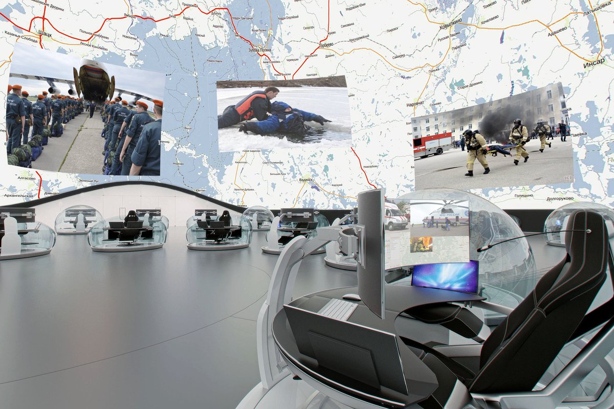 Russia's tweet photo. #Russia’n #ArchGroup designed a concept of National emergency situations control center https://t.co/icuqv3nBuB https://t.co/iYlJ943Ao0