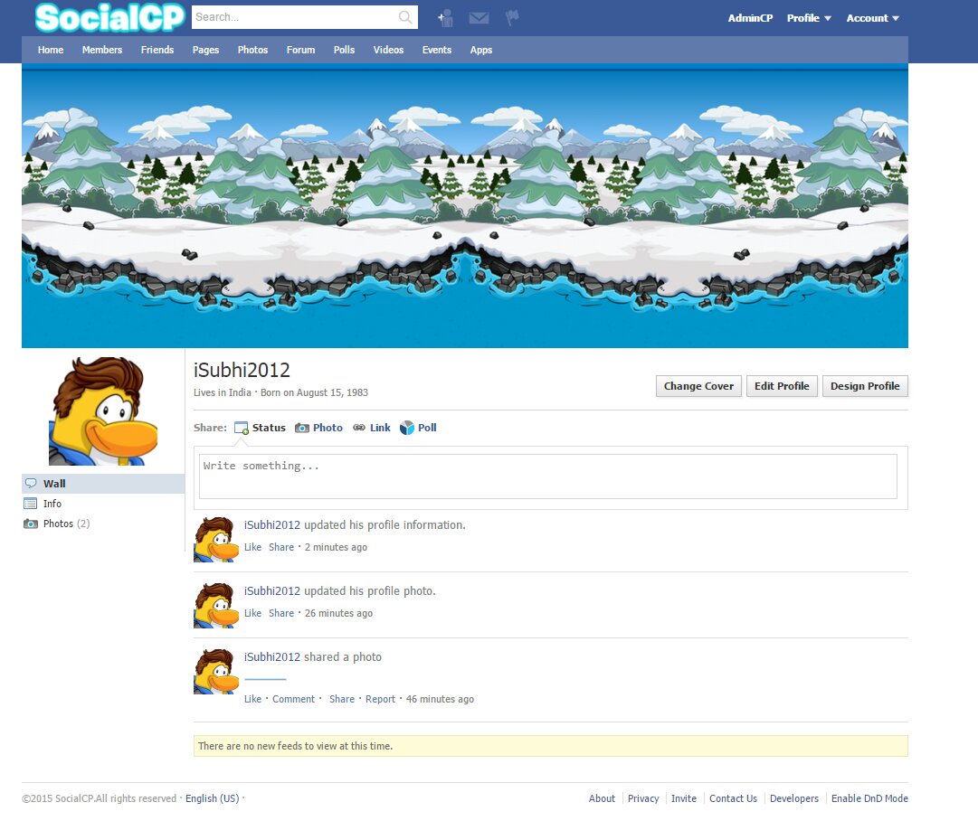 SocialCPOnline's tweet image. This is how the Profile Page will look like.What are your thought about this? #ProjectAdvance