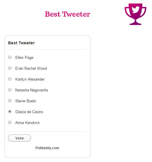 TBahayOfficial's tweet photo. Vote now for @glaizaredux 2015 AE Visibility Awards - Best Tweeter category. =) 
Vote here: https://t.co/bEtzjRikU4 https://t.co/DqIWW60eb9