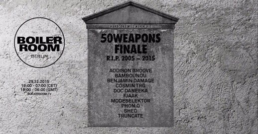 50WEAPONS's tweet photo. TONIGHT IN BERLIN!
R.I.P. 50WEAPONS X BOILERROOM! 
19:00 - 7:00 (CET)
18:00 - 6:00 (GMT)
https://t.co/jBOhYikrvl https://t.co/LAvjQ9H88G