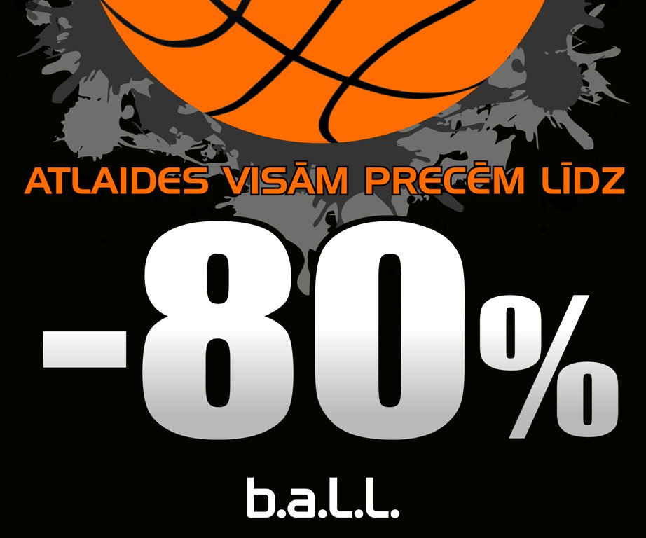 ball_futbols's tweet photo. Gada lielākā IZPĀRDOŠANA!
Atlaides visām precēm līdz  - 80%.
( Līdz 31.01.16. ) #Izpārdošana #baLL https://t.co/PH6iMXLzHl