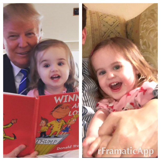 AndrewWGLewis's tweet photo. @realDonaldTrump it looks like my daughter might be related to your granddaughter! https://t.co/0e8fjKeUHQ