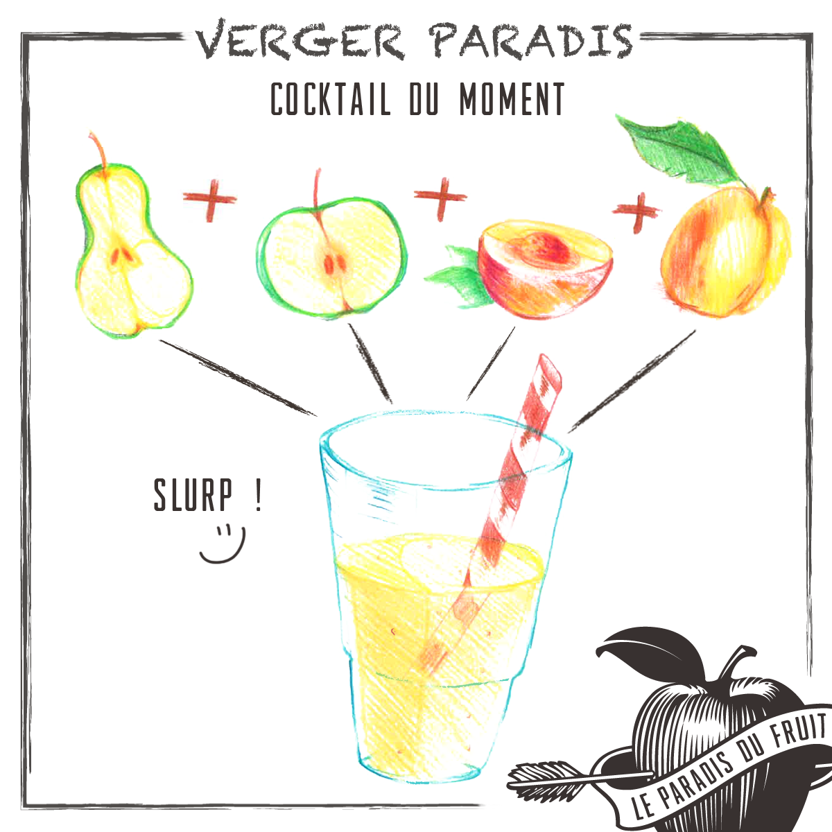 Slurp, vous l'avez déjà goûté ? #mocktail #vergerparadis #recette