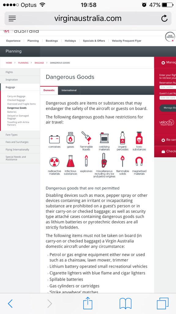 virgin australia baggage damage