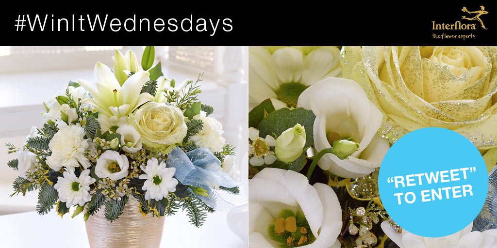 InterfloraUK's tweet photo. It’s #WinItWednesday! RT &amp; follow for a chance to #win our Winter Sparkle Arrangement. Ends 4pm > //ow.ly/zgJAl https://t.co/JIA9q2YkTs