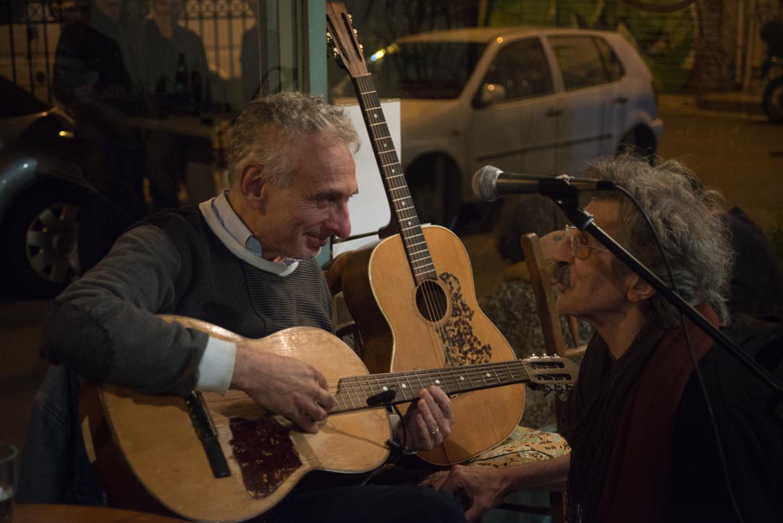 Photos from K. Bezos "The Jail's a Fine School" showcase. Lp distro by @vinylmicrostore + Lotus Records in Greece.