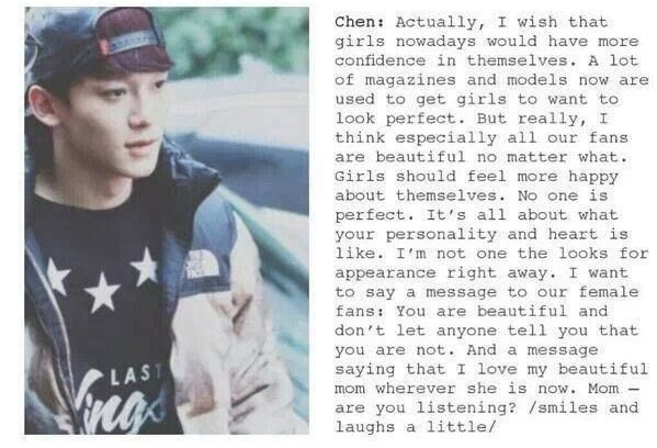 exlavisho's tweet photo. Have more confidence in yourself ❤ #TeamEXO #SOOMPIWARDS2015 #4YearsWithCHEN https://t.co/15duqjpcKD