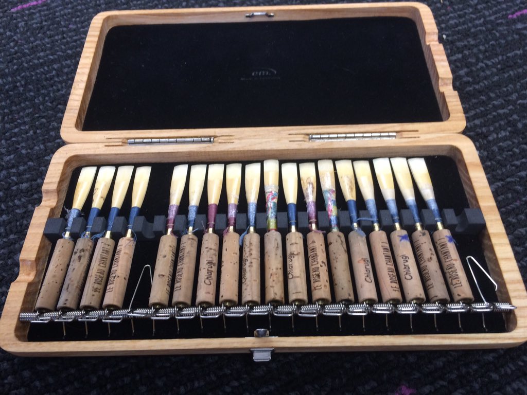 NYO_GB's tweet image. Setting up for the first sectionals of the day...#reeds #oboeproblems SF/DS/ES