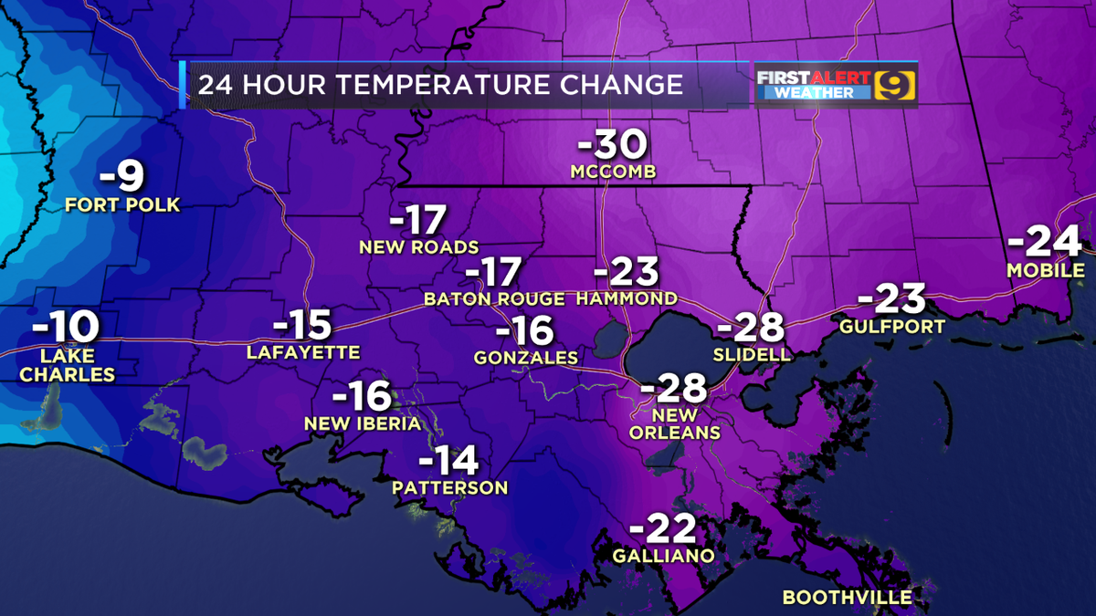 DianeWAFB's tweet photo. It's A LOT cooler this AM; much closer to the "norm" for late December! What's ahead for today - New Year's? 4:30am https://t.co/xR2rHeMJ8R