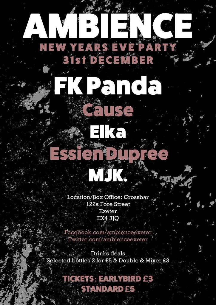 New Years in Exeter with <a href="/AmbienceExeter/">AmbienceExeter</a>!