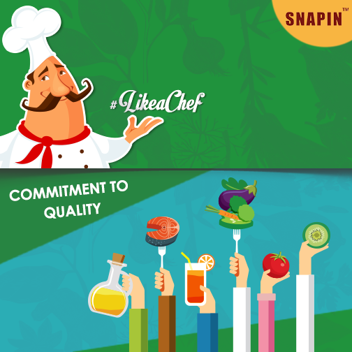 SnapinIndia's tweet photo. A great chef is committed to quality always! Be it ingredients or the final meal, nothing but the best. https://t.co/3h8Lx5PbOC