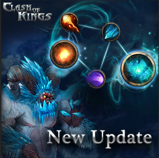 ClashofKingsCoK's tweet photo. NEW UPDATE! The Land of Trials is back. Download here: https://t.co/Tel4jHr9s2 #UpdateDay https://t.co/nsQ8fCjdLN