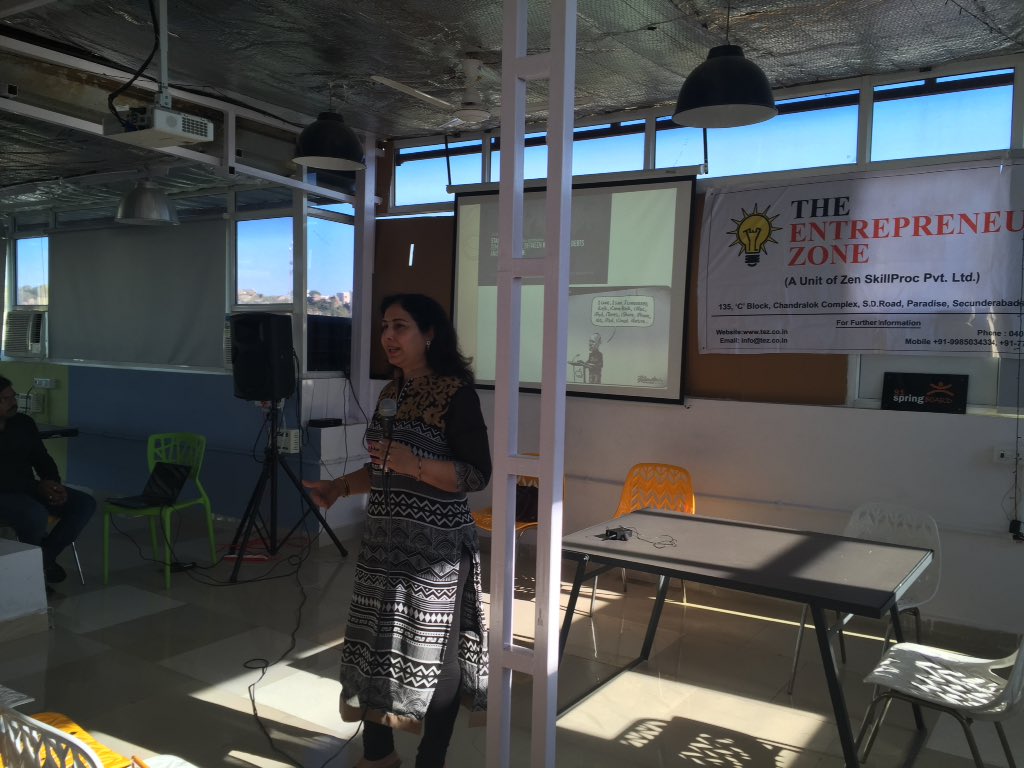 teztalks's tweet image. #Kick #Start your #Business by @nanditasethi1 @NinjaGandhi | Partners @91springboard #Hyderabad | #Venture #Startup