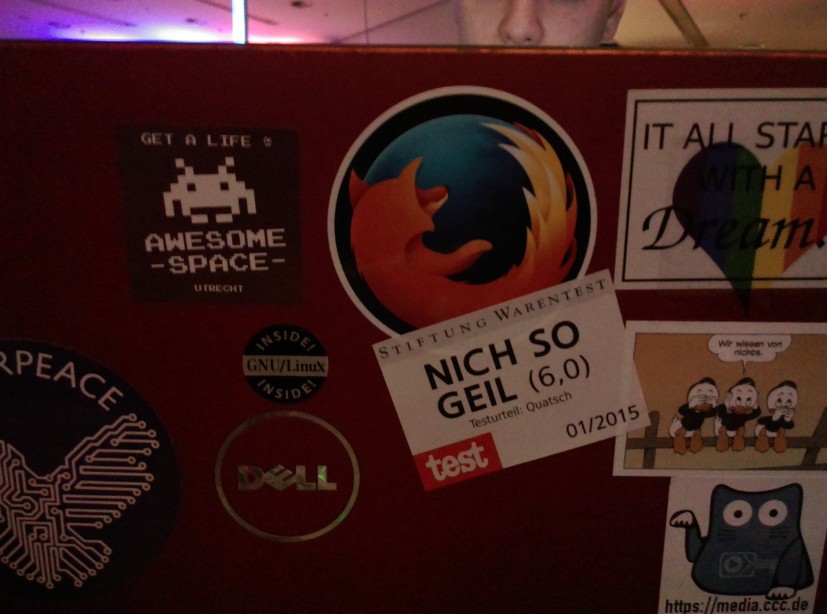 CCCAC's tweet image. #firefox qualitätssiegel! #32c3 #fuchsjagd