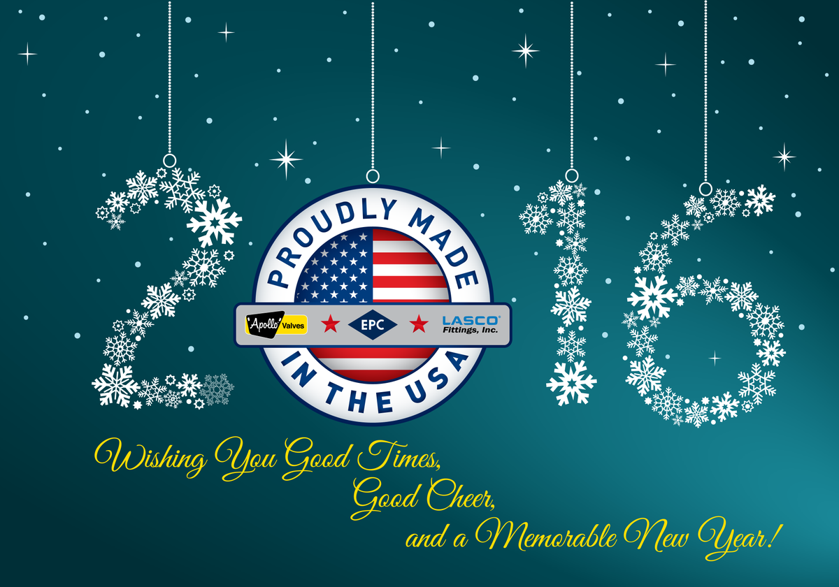 HAPPY NEW YEAR from Apollo Valves and Elkhart Products Corporation!