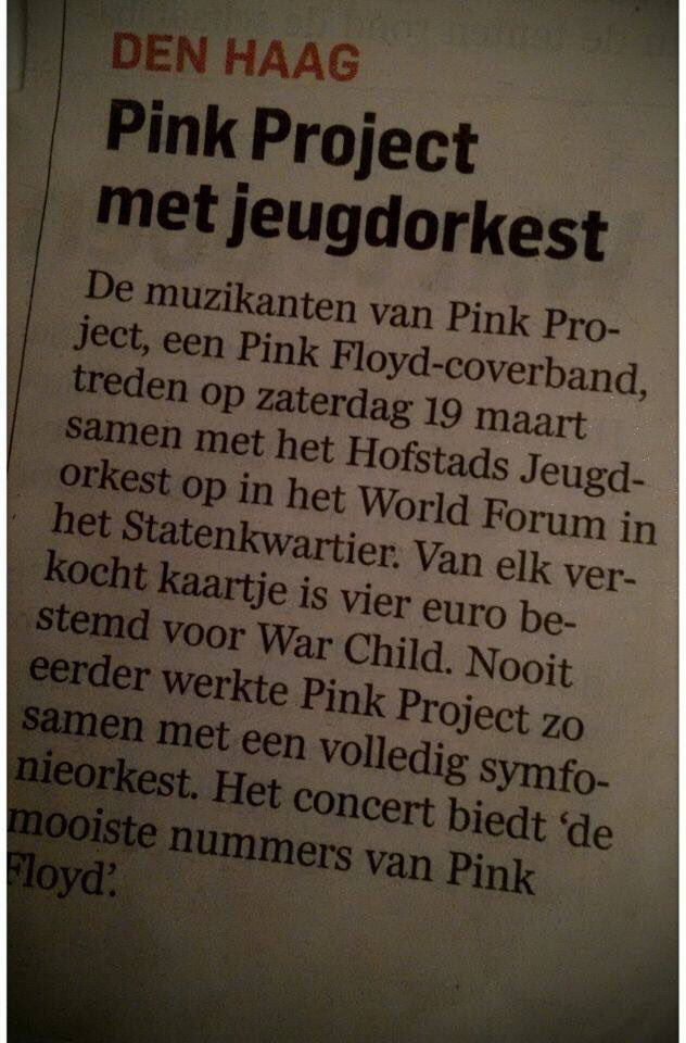 Noteer in de agenda!!